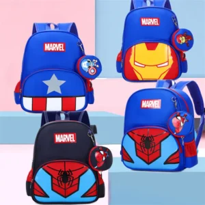 Marvel Backpack Spider-Man Iron Man School Bag for Children Super Heroes Pupil School Bags