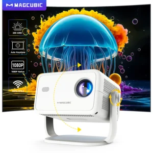 Magcubic Native 1080P 4K Android 360° Projector With Auto Keystone Focus Air Mouse