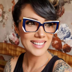 Reading glasses for women fashion retro cat eyes contrast high-end authentic high-definition glasses