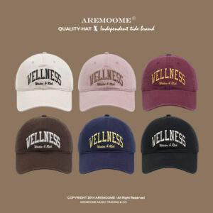 Wellness Korean style baseball hat deepened soft top versatile
