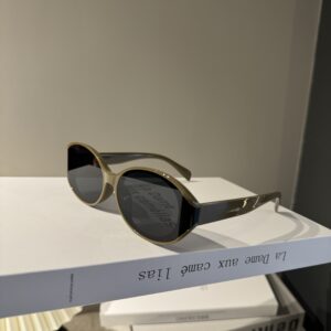 Curved oval integrated sunglasses tortoiseshell sunglasses women