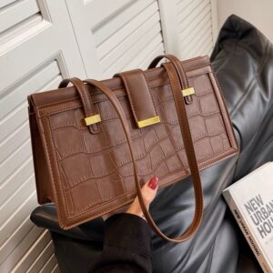 High-quality crocodile pattern bag 2025 spring summer