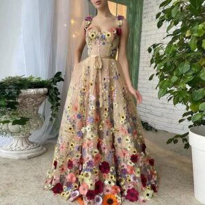 European and American fashion embroidery flower wrap sexy dress women hip wrap maxi dress with belt